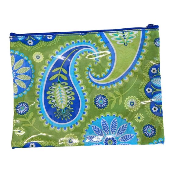 Kalencom Green and Blue Paisley Diaper Bag - Picture 4 of 6